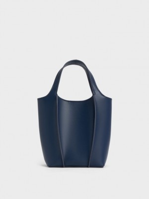 Charles & Keith Arlys Tragetaschen Navy | 152DUQLXP