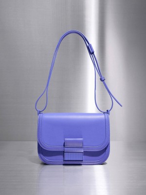 Charles & Keith Charlot Crossbody Taschen Lila | 817EXTWGJ