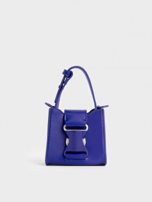 Charles & Keith Ivy Top Handle Mini Taschen Blau | 741DOLEPX