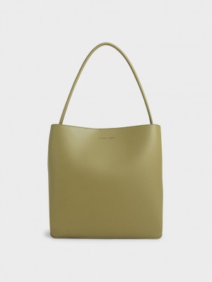 Charles & Keith Leia Tragetaschen Olivgrün | 402OWESTA