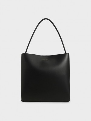 Charles & Keith Leia Tragetaschen Schwarz | 109MHAUGE