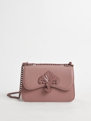 Charles & Keith Meriah Chain Riemen Crossbody Taschen Lila | 150UQPVHE