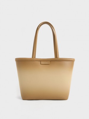 Charles & Keith Ombre Tragetaschen Braun | 024UVZIXN