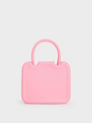 Charles & Keith Perline Sculptural Tragetaschen Rosa | 108TEYLVQ