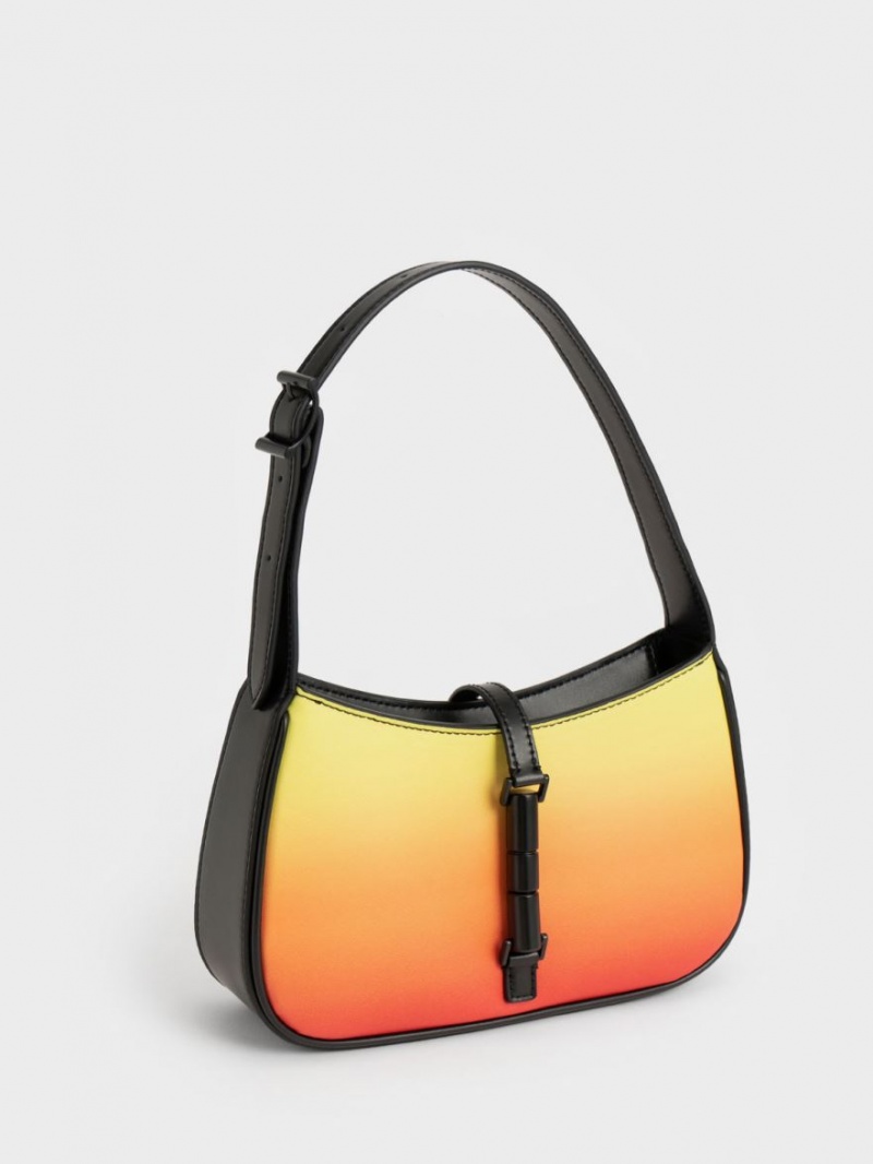 Charles & Keith Cesia Ombre Schultertaschen Orange | 310REXCUL