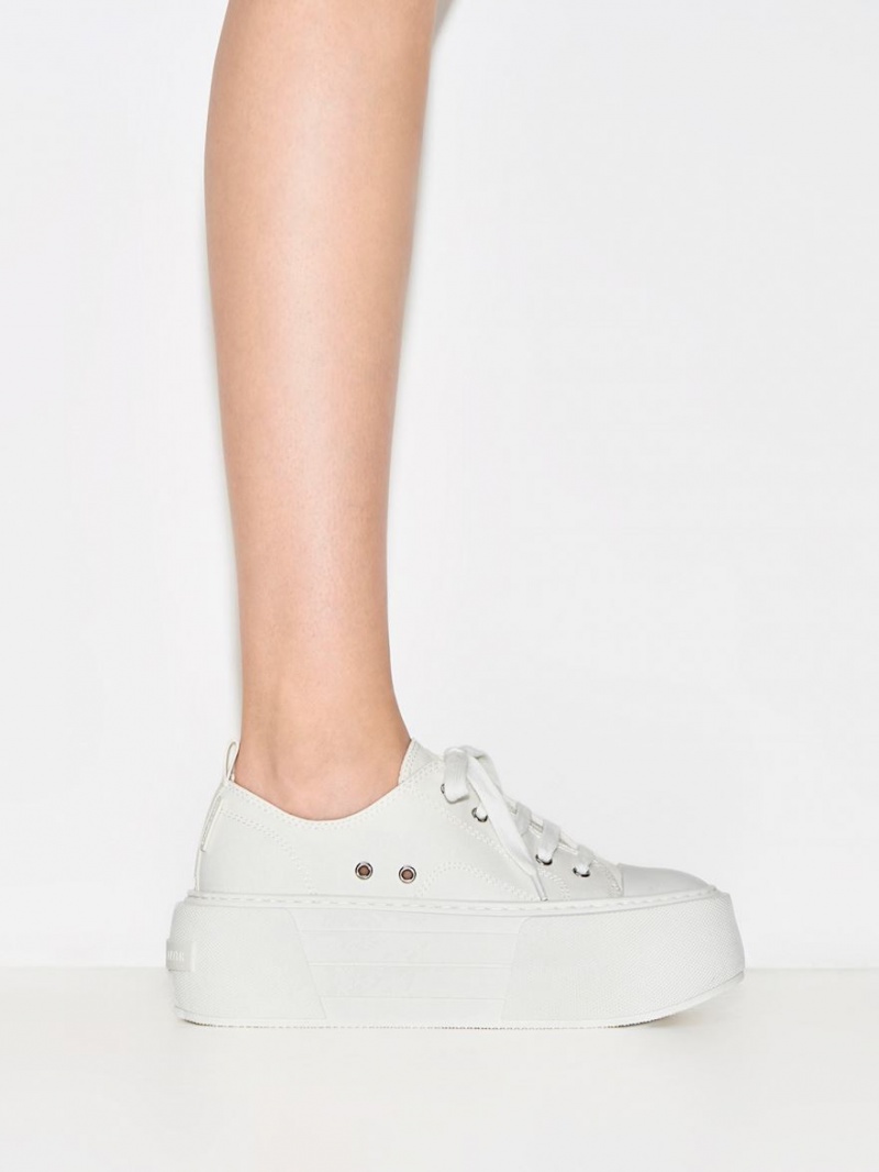 Charles & Keith Chunky Plateau Sneaker Weiß | 064ELJKCQ