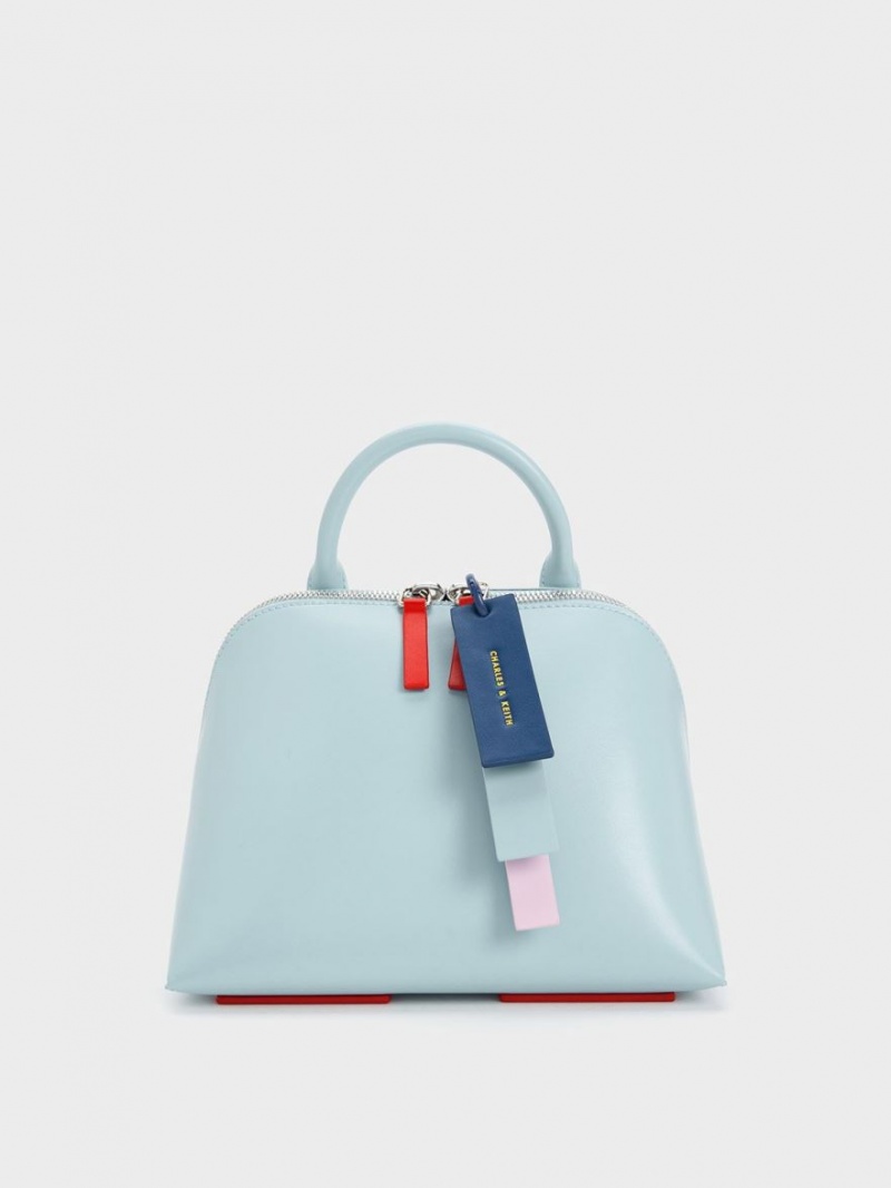 Charles & Keith Cockade Bowling Tragetaschen Türkis | 432PKSMNB