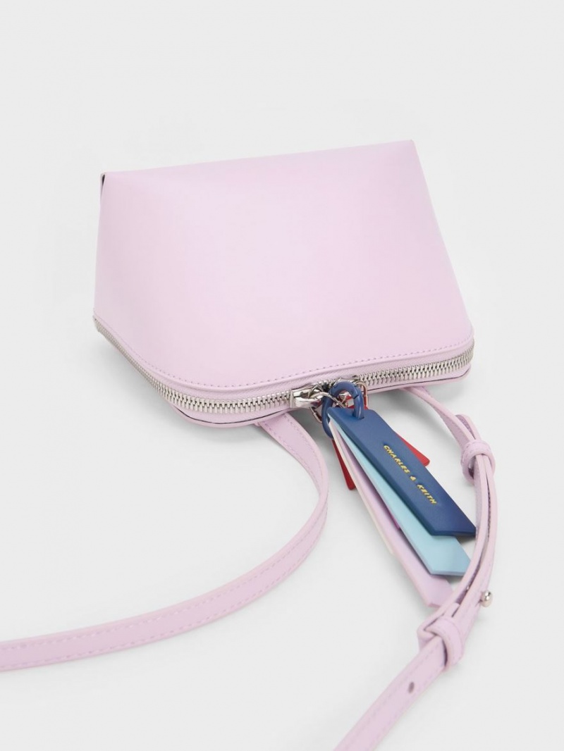 Charles & Keith Cockade Crossbody Taschen Lila | 385JITOEM