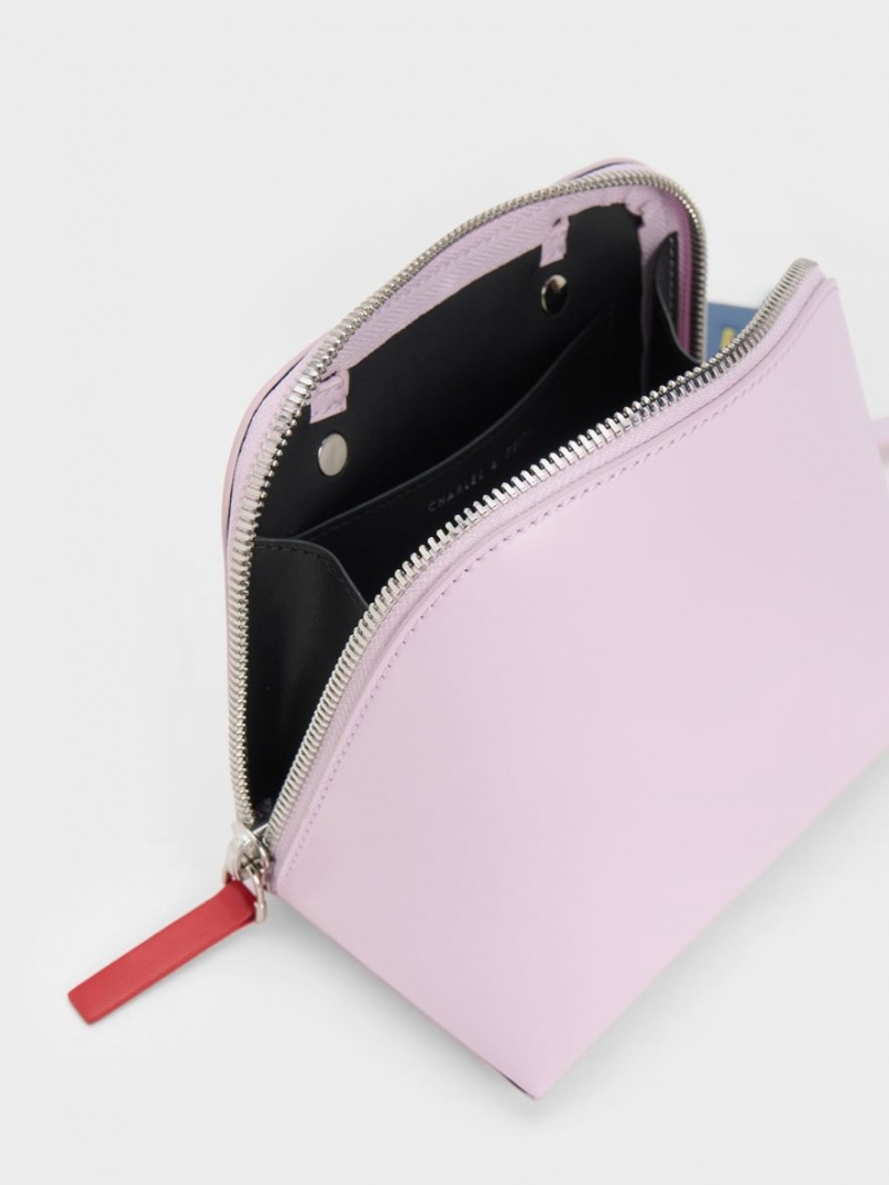 Charles & Keith Cockade Crossbody Taschen Lila | 385JITOEM