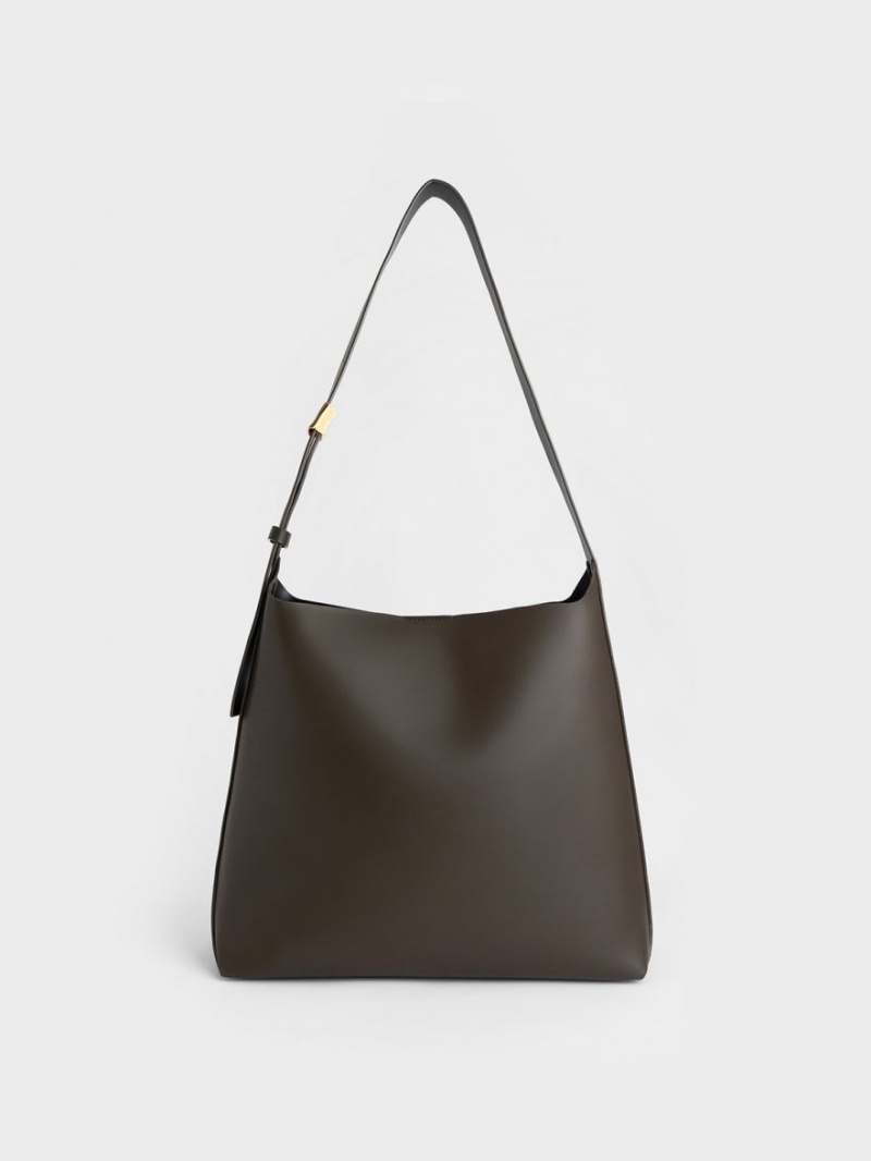 Charles & Keith Edna Tragetaschen Dunkelbraun | 471UQBYKO