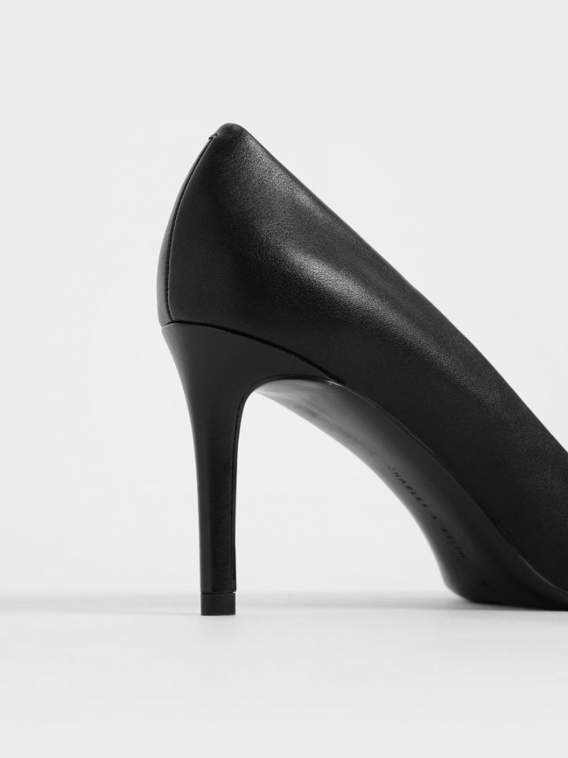 Charles & Keith Emmy Pointed-Kappe Pumps Schwarz | 034BUXQWT