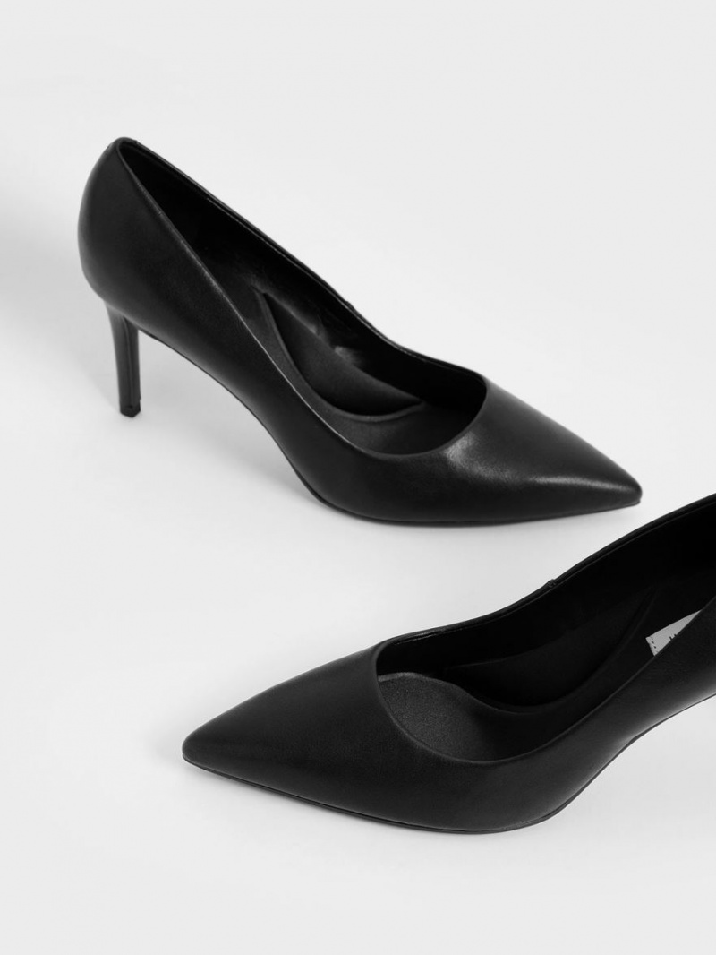 Charles & Keith Emmy Pointed-Kappe Pumps Schwarz | 034BUXQWT