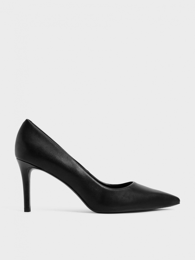 Charles & Keith Emmy Pointed-Kappe Pumps Schwarz | 034BUXQWT