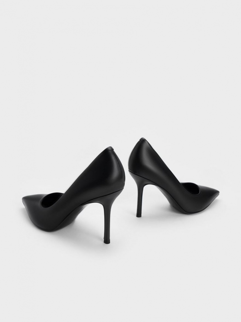 Charles & Keith Emmy Stiletto Heel Pumps Schwarz | 175ZUEDJP