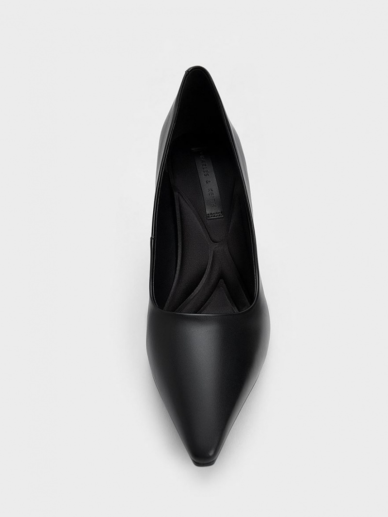 Charles & Keith Emmy Stiletto Heel Pumps Schwarz | 175ZUEDJP