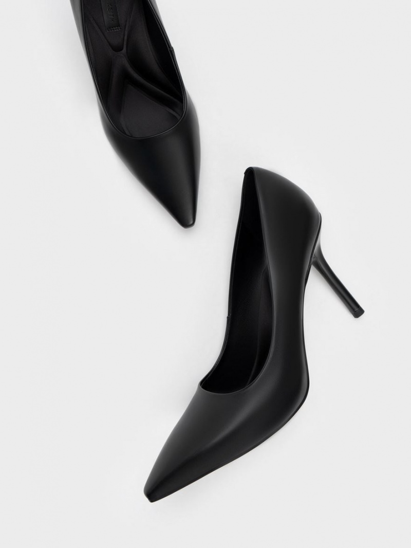 Charles & Keith Emmy Stiletto Heel Pumps Schwarz | 175ZUEDJP