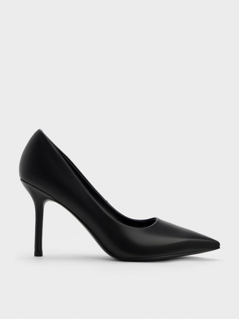 Charles & Keith Emmy Stiletto Heel Pumps Schwarz | 175ZUEDJP