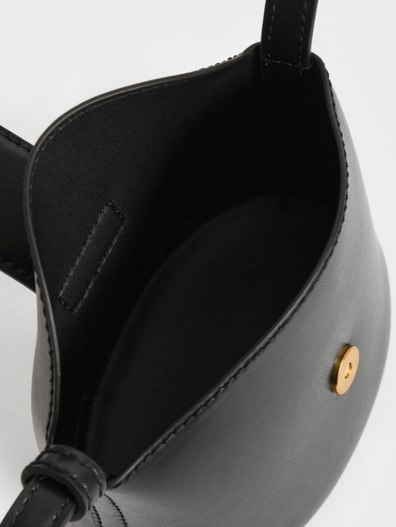 Charles & Keith Gabine Bucket Tasche Schwarz | 976IMODJA