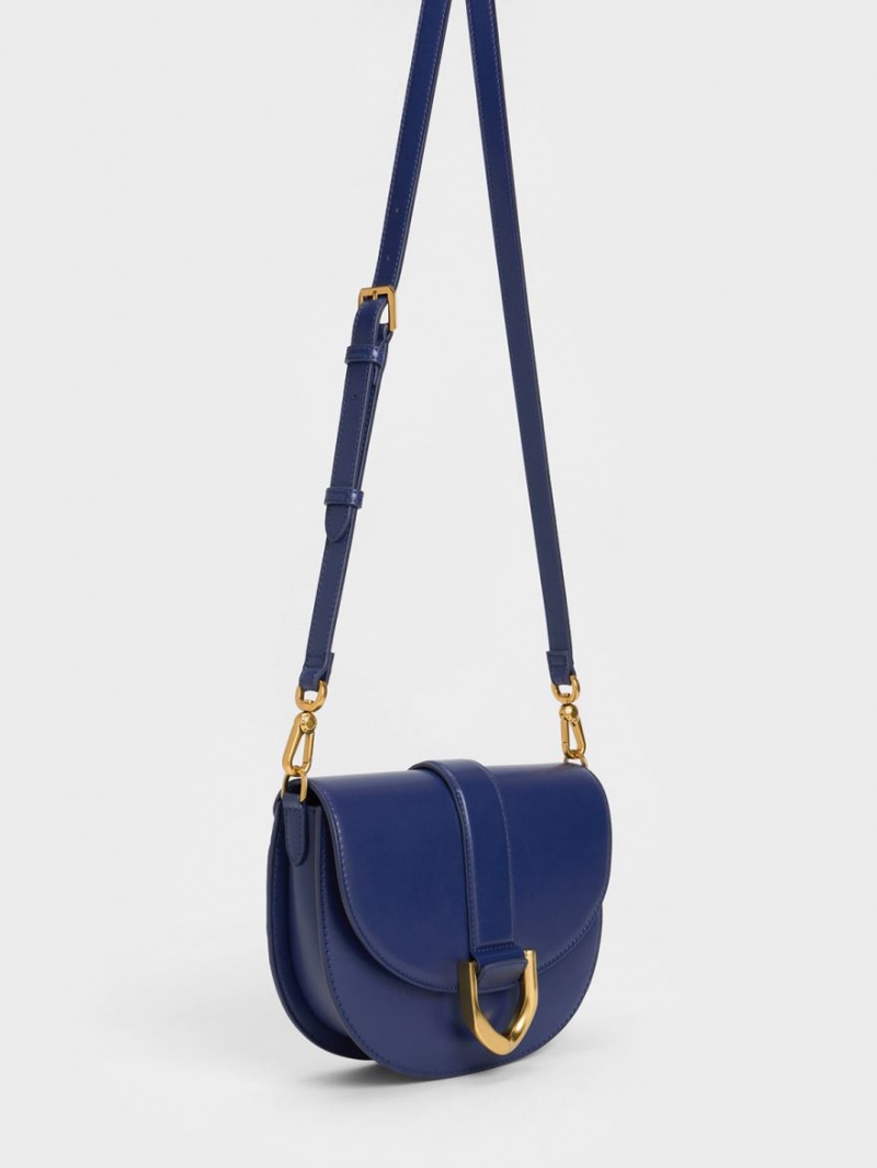 Charles & Keith Gabine Satteltaschen Navy | 056SRGOHJ