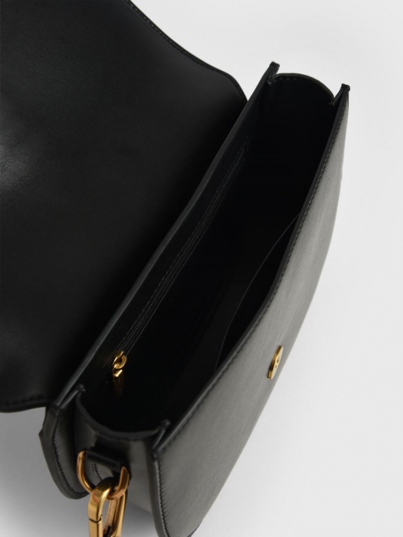 Charles & Keith Gabine Satteltaschen Schwarz | 071UQZPAV