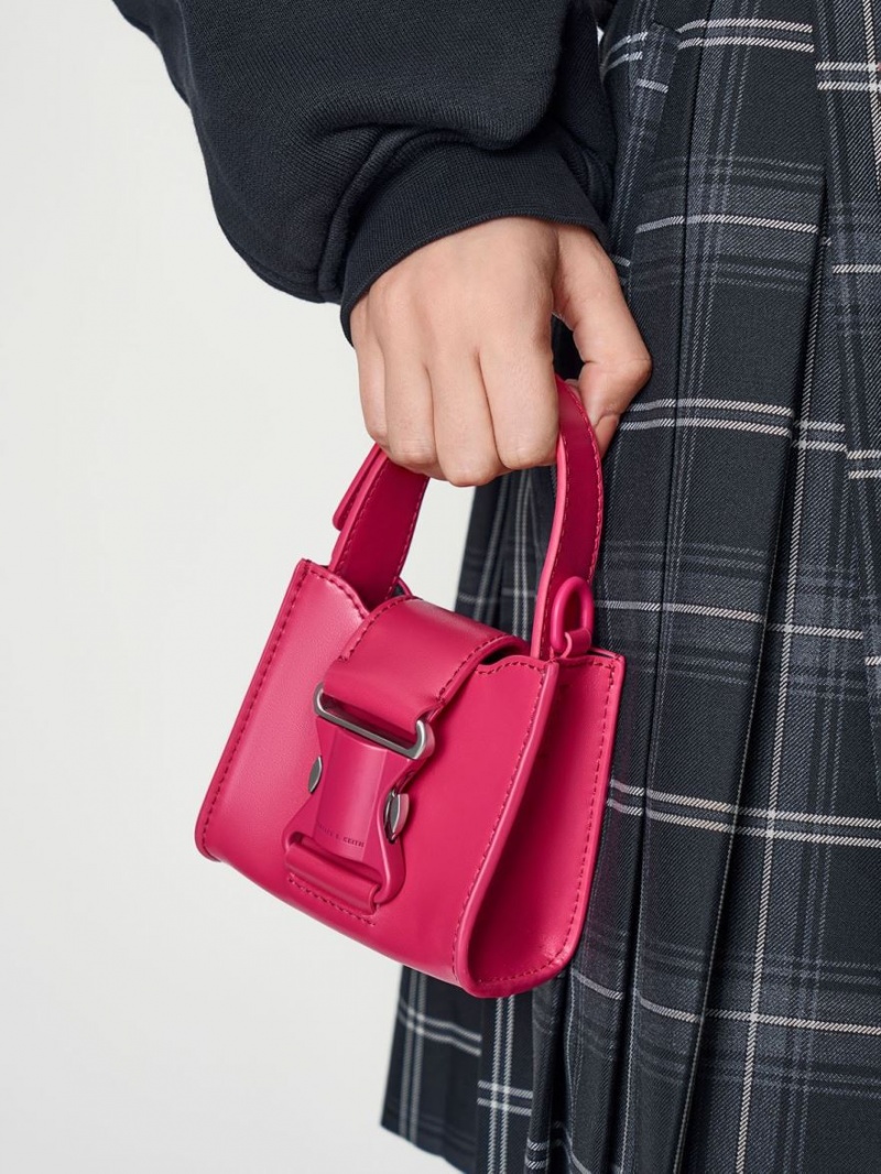 Charles & Keith Ivy Top Handle Mini Taschen Rot | 501SZIBFH