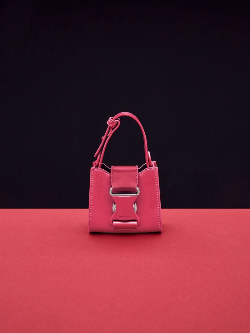 Charles & Keith Ivy Top Handle Mini Taschen Rot | 501SZIBFH