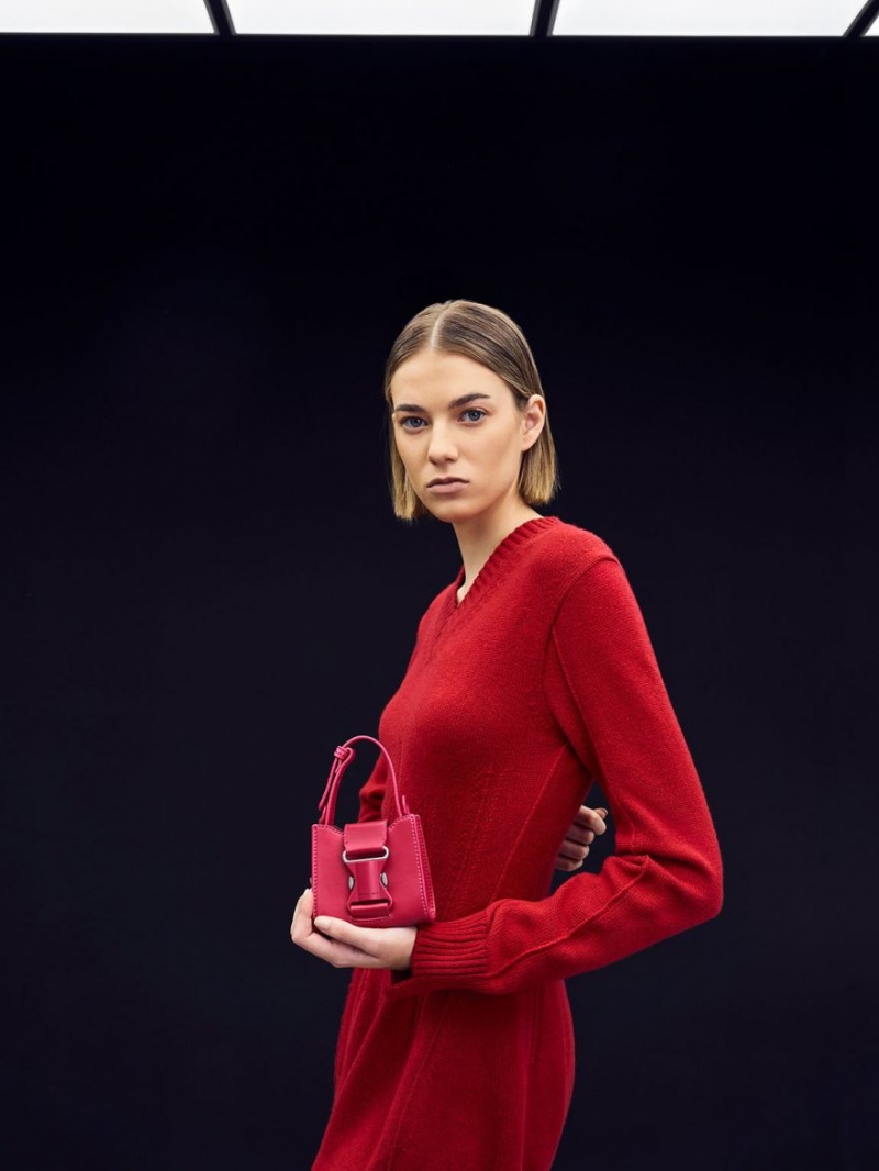 Charles & Keith Ivy Top Handle Mini Taschen Rot | 501SZIBFH