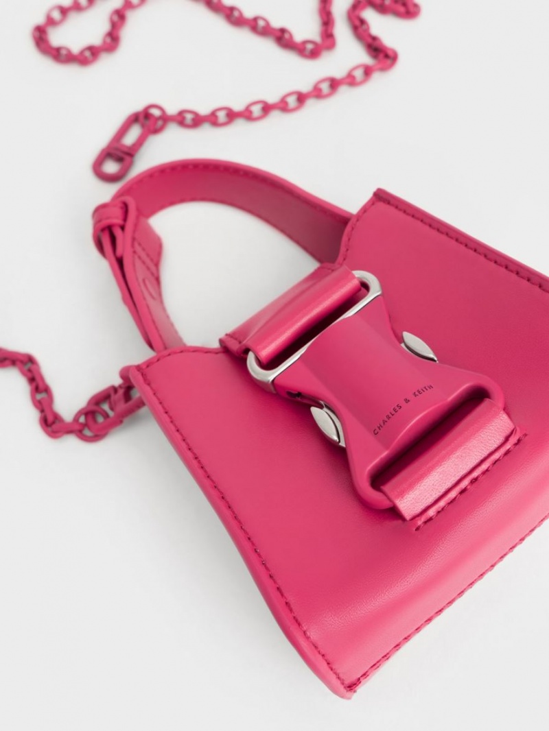 Charles & Keith Ivy Top Handle Mini Taschen Rot | 501SZIBFH