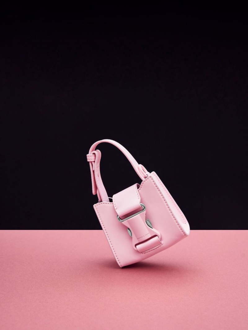 Charles & Keith Ivy Top Handle Mini Taschen Rosa | 150KJOIVU