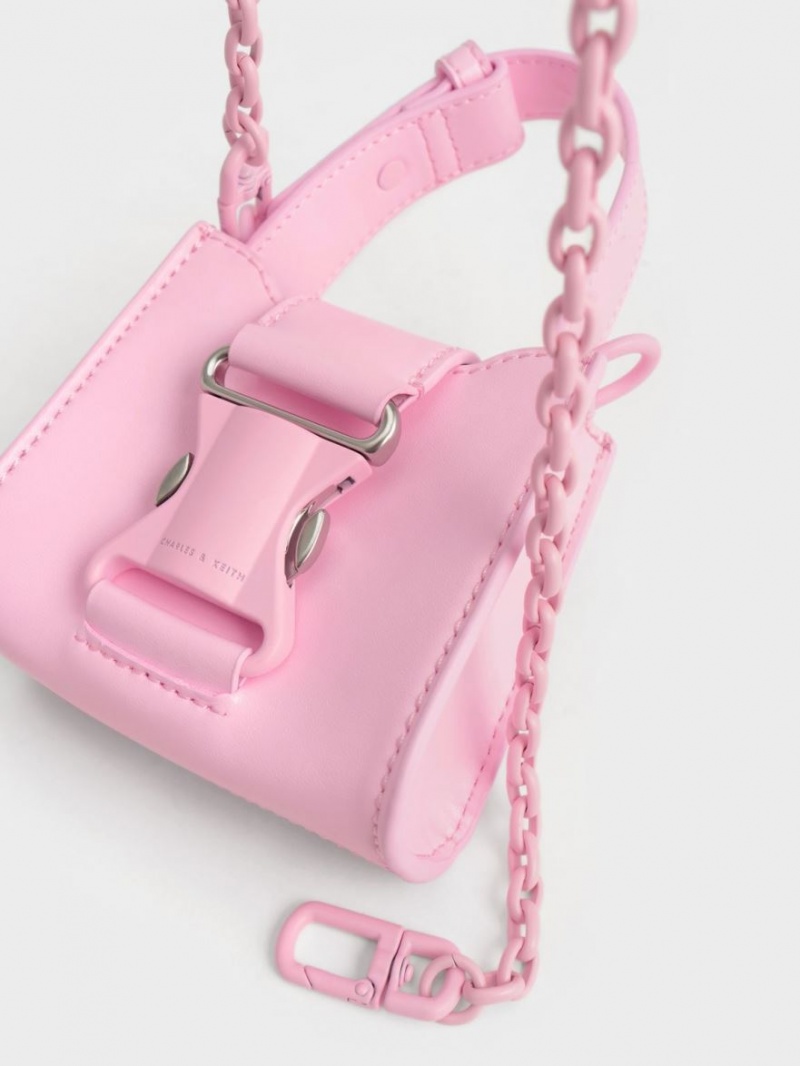 Charles & Keith Ivy Top Handle Mini Taschen Rosa | 150KJOIVU