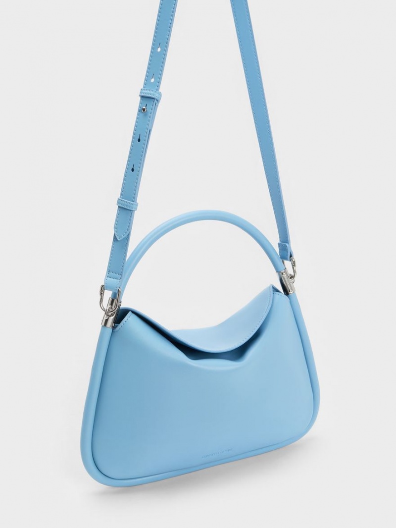 Charles & Keith Lara Hobo Tasche Blau | 034LVAFZX