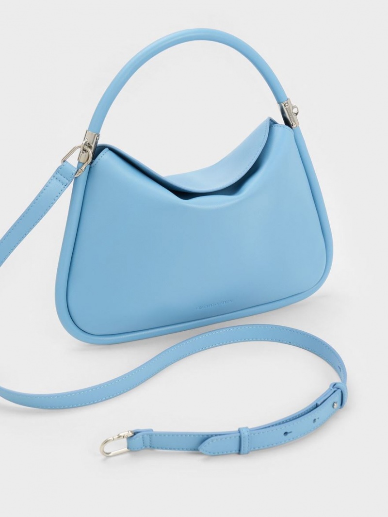 Charles & Keith Lara Hobo Tasche Blau | 034LVAFZX