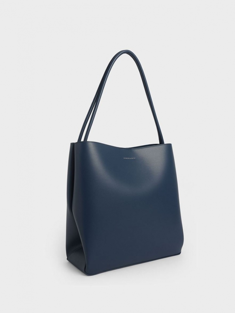 Charles & Keith Leia Tragetaschen Blau | 539PQWTRX