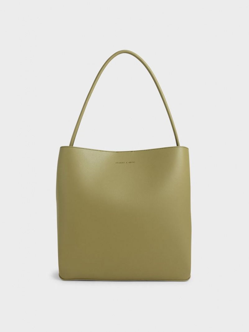 Charles & Keith Leia Tragetaschen Olivgrün | 402OWESTA