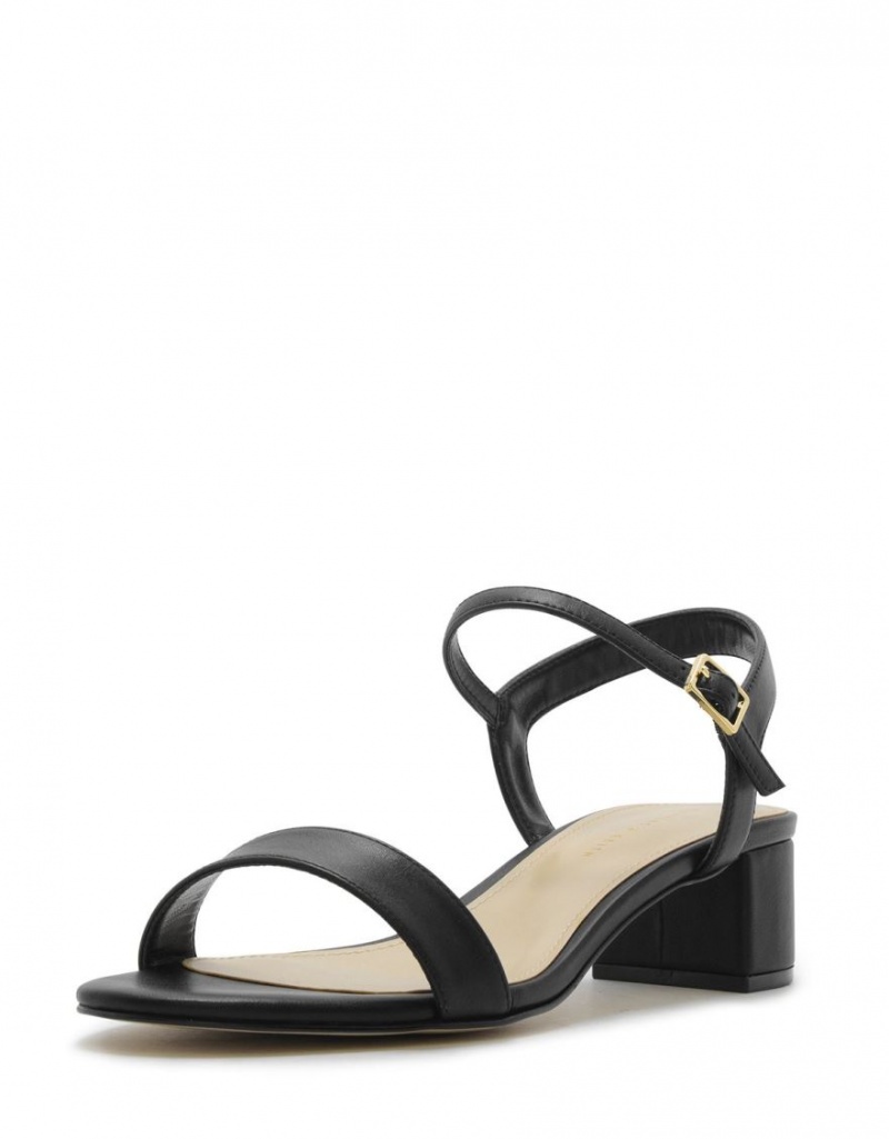 Charles & Keith Open-Kappe Sandalen Absatz Schwarz | 906RGMQTZ