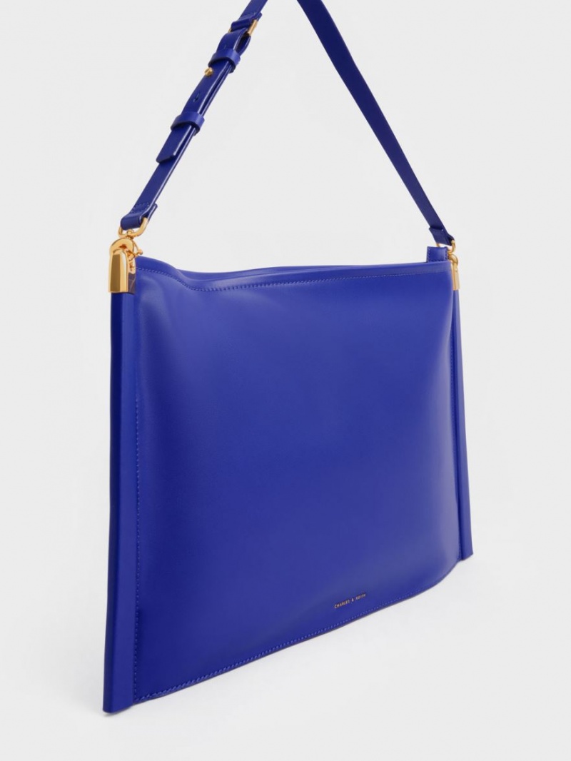 Charles & Keith Ridley Slouchy Tragetaschen Blau | 021CHNDPS