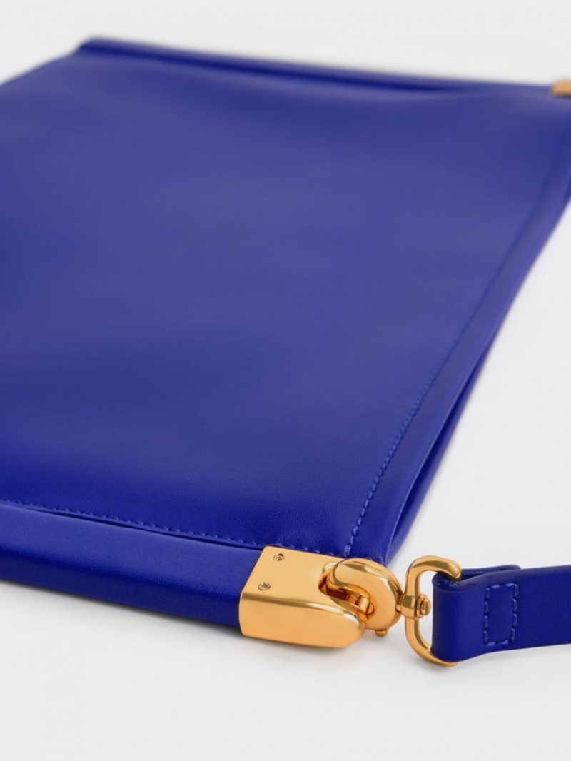 Charles & Keith Ridley Slouchy Tragetaschen Blau | 021CHNDPS