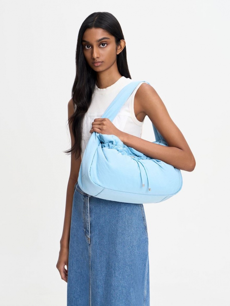 Charles & Keith Ruched Hobo Tasche Hellblau | 571SKHCXY