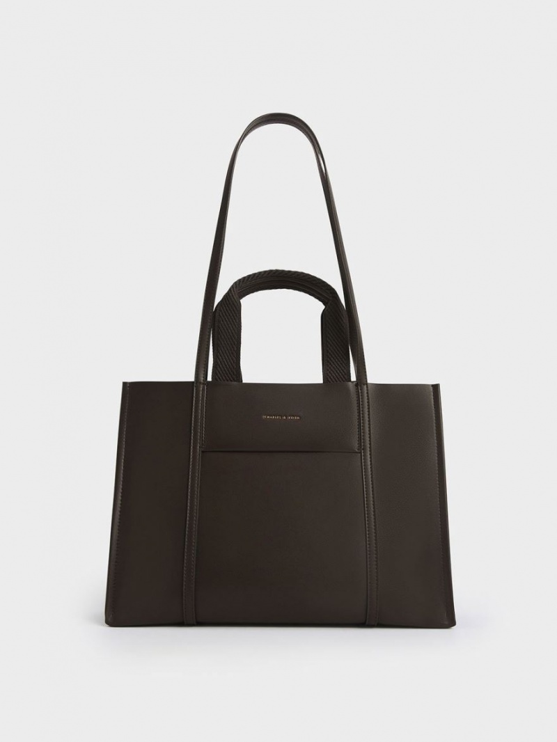 Charles & Keith Shalia Tragetaschen Schwarz | 250QYTJOW