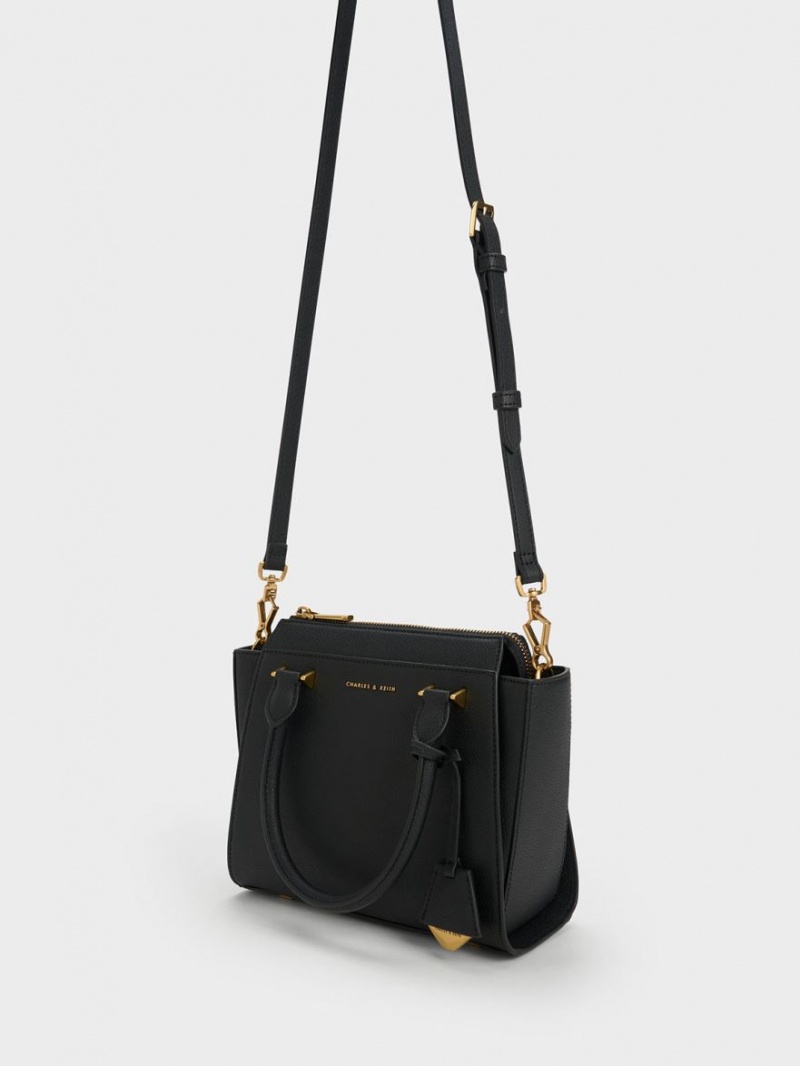 Charles & Keith Trapeze Tragetaschen Schwarz | 507ZYKIRM