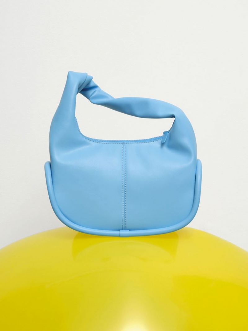 Charles & Keith Tubular Slouchy Hobo Tasche Blau | 395CDUWOQ